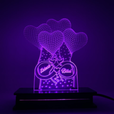 customized acrylic engraved lamp 01