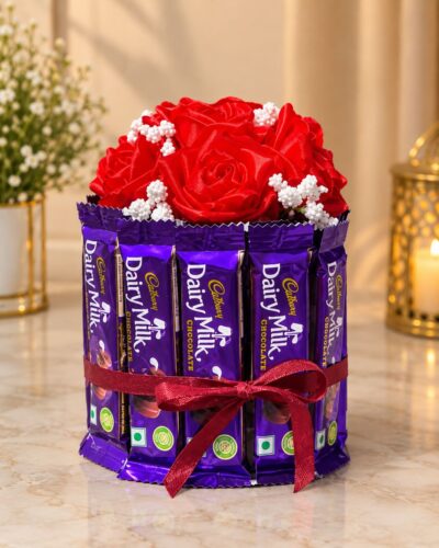 dairy milk chocolates cake