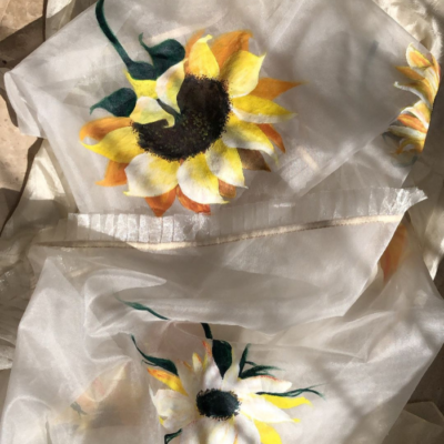 hand paint organza dupatta 07 (copy)