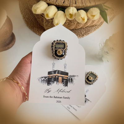 hajj & umrah favor card