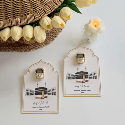 hajj & umrah favor card