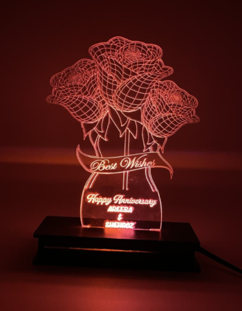 Home customized acrylic engraved lamp 01